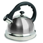 Mr. Coffee Claredale Bouilloire à Thé Sifflante en Acier Inoxydable de 2,2 Qt, Argent