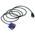 thumbnail image 3 of VersaConnect 6FT HDMI-compatible to VGA 15Pin Male Adapter Converter Cable, 1080P HD Video & Audio Output Cord, High-Speed Display Connector for Monitors, Projectors & TVs, 3 of 7