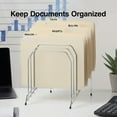 thumbnail image 3 of Staples Metal Incline Desktop File Sorter 8 Compartments Chrome (10853), 3 of 3