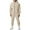 Beige, variant on Aofany Men's Zipper Pocket Hoodie Two-piece Sets Sports Casual Trousers Long-sleeved Hoodie Suit
