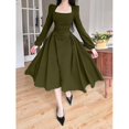 thumbnail image 2 of Robes de Soirée Élégantes pour Femmes 2023 Robe Longue Décontractée à Manches Bouffantes pour le Printemps et le Bal Mode Coréenne Robe de Soirée pour Femmes, 2 of 5