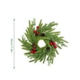 thumbnail image 3 of Christmas Candle Rings Norfolk Pine Wreath 10 Inch Artificial Pillars Wedding Fall Candle Wreaths Green Garland Ornament for Xmas Holiday Wedding Farmhouse Table Centerpiece, 3 of 6