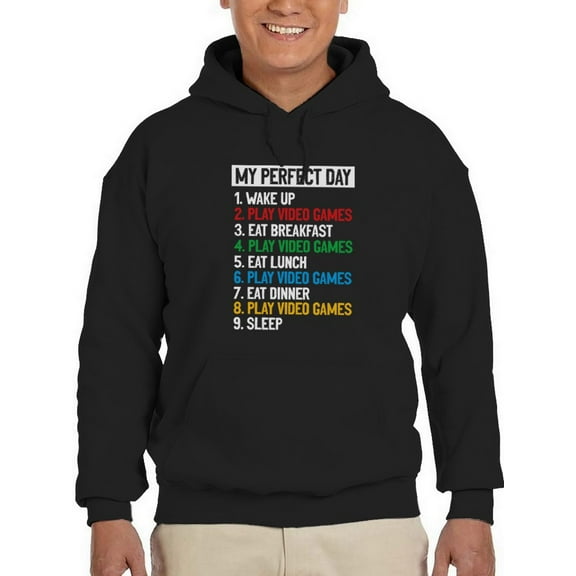 What A Perfect Day Looks Like Men Hoodie, Male x-Large