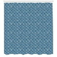 thumbnail image 3 of Ambesonne Blue Nautical Shower Curtain, Half Circles, 69"Wx70"L, Dark Sky Blue Ivory, 3 of 3