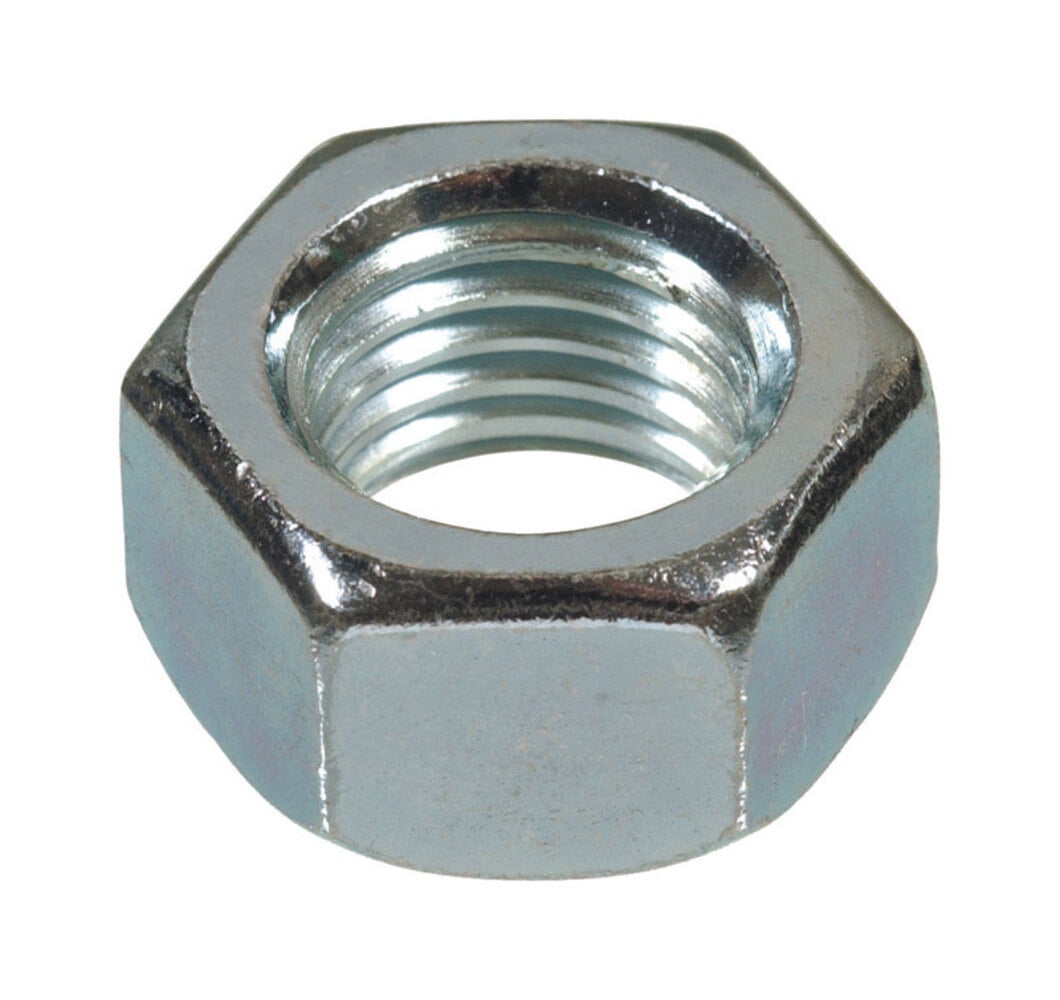 Hillman Hex Nut Zinc Plated - Grade 2 Metal - Box of 50, Size 1