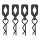 thumbnail image 2 of 4x RC Car Body Clips R Pins con soporte para 1/10 1/12 Redcat Axial (negro) Ndcxsfigh Nuevos Originales, 2 of 9