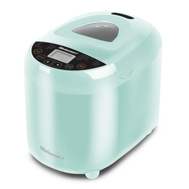 Elite Gourmet 2 lb Programmable Bread Maker Nonstick Pan, 19 Digital Presets
