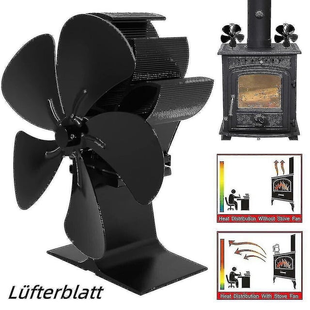 Ventilador de aire Ventilador para chimenea Aspa del ventilador Caja de madera encendida