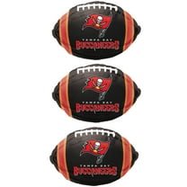 3 Pack Tampa Bay Buccaneers 21" Football Football Foil Jr Shape Balloon, Black Red