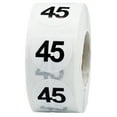 thumbnail image 1 of Autocollants Circle Dot Numéro 45 0.75 Pouces Pouce Rond Lot de 500, 1 of 3