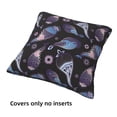 thumbnail image 3 of Throw Pillow Covers, Jellyfish Tentacle Soft Square Pillow Cases with Invisible Zipper for Couch Bed Sofa, Farmhouse Fall Home Decor 18"x18", 3 of 7