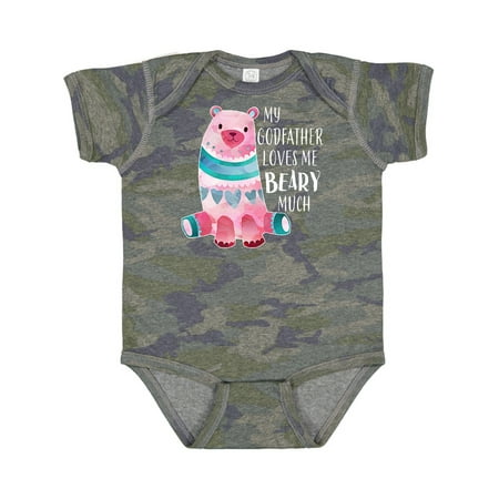 

Inktastic My Godfather Loves Me Beary Much with Cute Bear Gift Baby Boy or Baby Girl Bodysuit