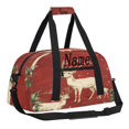 thumbnail image 3 of Qzaxky Personalized Christmas Bag Gym Bag Custom Duffle Bag Christmas Bag with Name Overnight Bag Christmas Sika Deer Holly Tree, 3 of 7