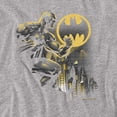 thumbnail image 2 of Batman Bat Signal Women's T Shirt, Athletic Heather, Large, 2 of 6