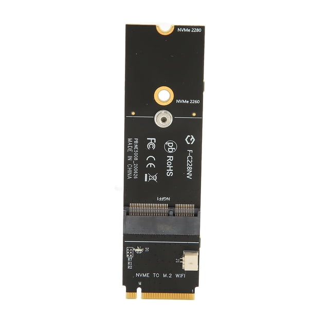 Tarjeta elevadora SSD M.2 A+E Key Bling Bling a M.2 M Key