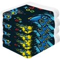 thumbnail image 2 of SKYSONIC 4 PCS Cartoon Gamepad Baby Washcloths Towel Set, Highly Absorbent & Soft Cotton Wash Cloths, Face Hand Towels for Bathroom, Multi-Purpose Fingertip Towels, 12"x 12", 2 of 7