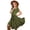 Army Green, variant on Venzia Girls Dresses Size 7 Years-8 Years Vintage Dress Solid Short Sleeve Ruffles Swing Retro Rockabilly Dresses 7-12Y Party Dresses Play Dress