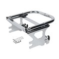 thumbnail image 2 of DYNWAVECA Tail Rack Motorcycle Rear Luggage Rack Sturdy Direct Replaces with Docking Hardware Kit Upgrade Parts Detachable Rear Carrier Argent, 2 of 10