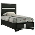thumbnail image 3 of Miranda 54-inch Upholstered Twin Panel Bed Black, 3 of 10
