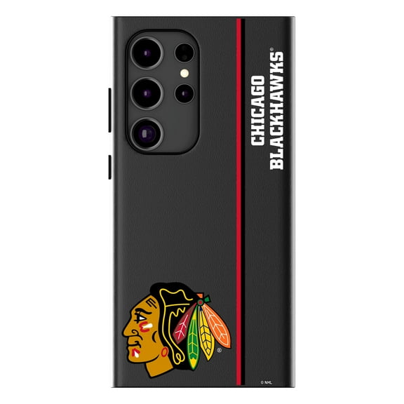 Keyscaper  Black Chicago Blackhawks Galaxy Magnetic Bump Case