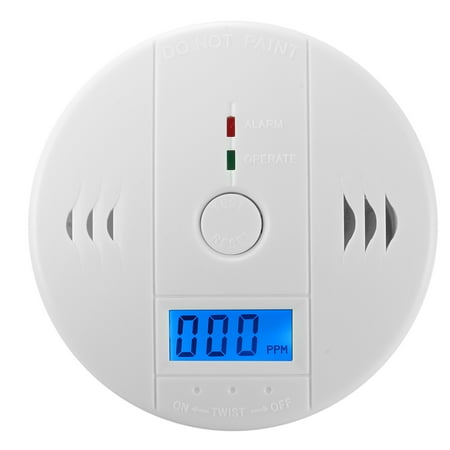 Sensor 2.5' Lcd System 2 in 1 SMT LCD Display Monoxide Carbon CO Gas & Smoke Combination Combo Sensor Detector Tester 915 sq.ft Detecting range Smart Prompt Sound & Flash Alarm Home Security Battery-Oper ()