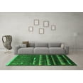 thumbnail image 3 of Ahgly Company Indoor Rectangle Solid Green Modern Area Rugs, 7' x 9', 3 of 4