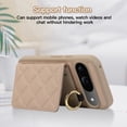 thumbnail image 6 of ELEHOLD Case for Google Pixel 9 Pro XL,Detachable Lanyard Crossbody Leather Wallet Case with Ring Holder & Mirror,Khaki, 6 of 8