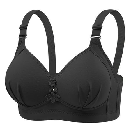 Clearance DondPO Womens Bras Front Underwear Sexy No Wire Bra Fashionable Women s Comfortable and Breathable Tank Top Bra Push Up Bras Bras for Women Black 36