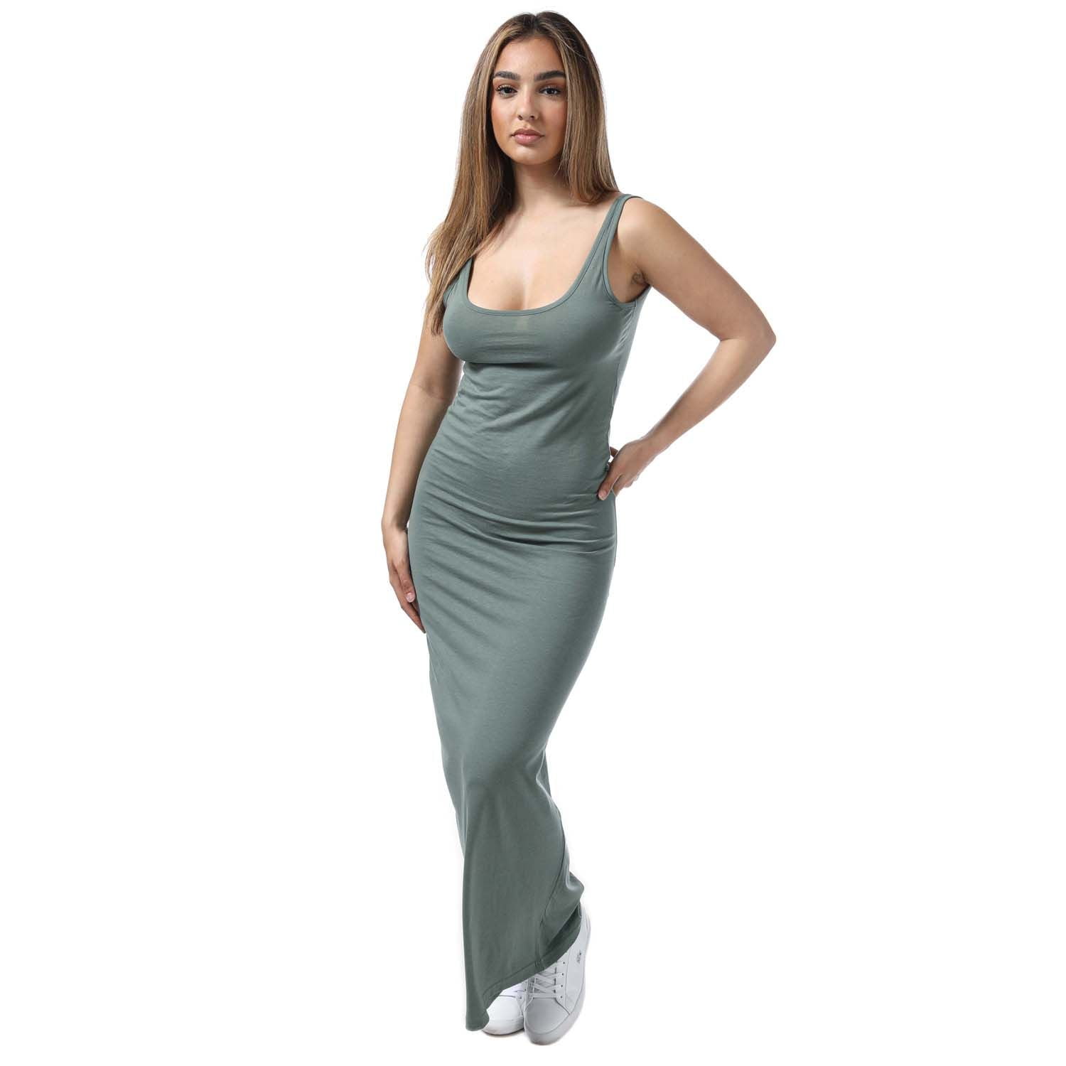 Twisted coping millimeter Women's Vero Moda Nanna Maxi Dress in Green - Walmart.com