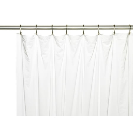 Royal Bath Stall Sized Extra Heavy 8 Gauge Vinyl Shower Curtain Liner 54 X 78 White