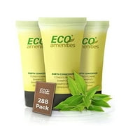 Eco Amenities Travel Size Shampoo and Conditioner Sets - 2 in 1 Hotel Shampoo and Conditioner Supplies, Refreshing Bulk Travel Size Toiletries - 22ml (0.75fl oz), 288 pack, Green Tea Scent