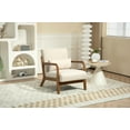 thumbnail image 5 of Mainstays Wood Arm Accent Chair, Beige, 5 of 9