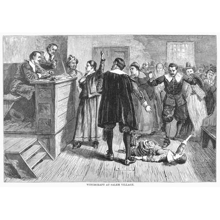 salem witch trials 1692 nthe trial of a witch at salem massachusetts