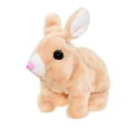 thumbnail image 3 of Hopping Rabbit Interactive Electronic Pet Plush Bunny Toy with Sounds and Movements Animated Walking Wiggle Ears Twitch Nose Gift for Toddlers Birthday, Brown, 7'', 3 of 3