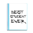 thumbnail image 1 of Best Student Ever Teacher Quote Book Sheet Protectors Portfolio Binder Folder, 1 of 3