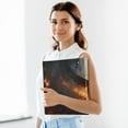 thumbnail image 6 of Bird in Fire 3 Ring Binders 1.5 inch Hardcover File Folders with Interior Pockets A4 Size Organizer for School Office Hospital Set of 2, 6 of 8