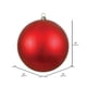 thumbnail image 2 of Adorno Navideño Vickerman Bola Mate Roja 15.75 cm, 2 of 4