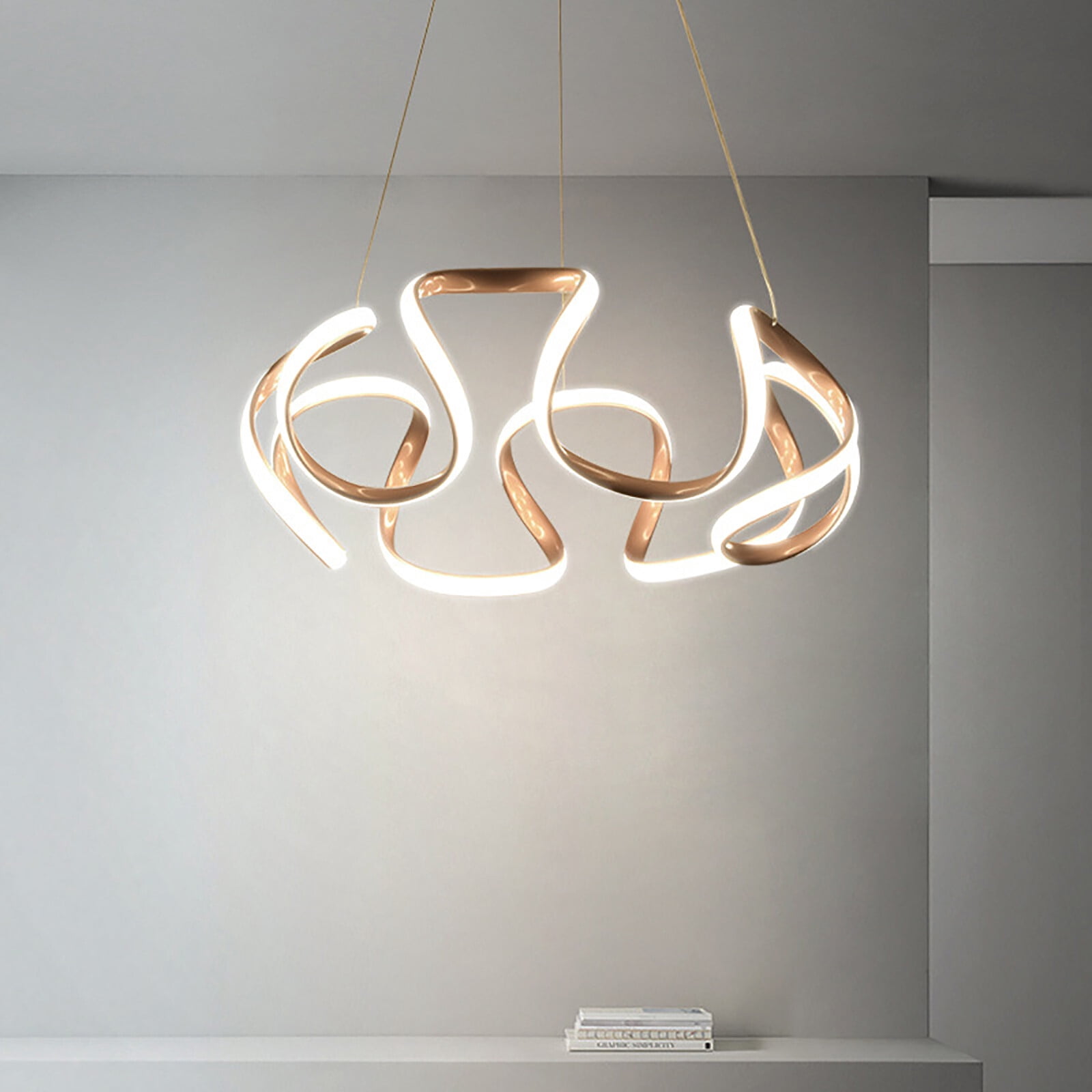 Modern Chandelier LED Dimmable Pendant Lamp Ceiling Light Hanging Fixtures