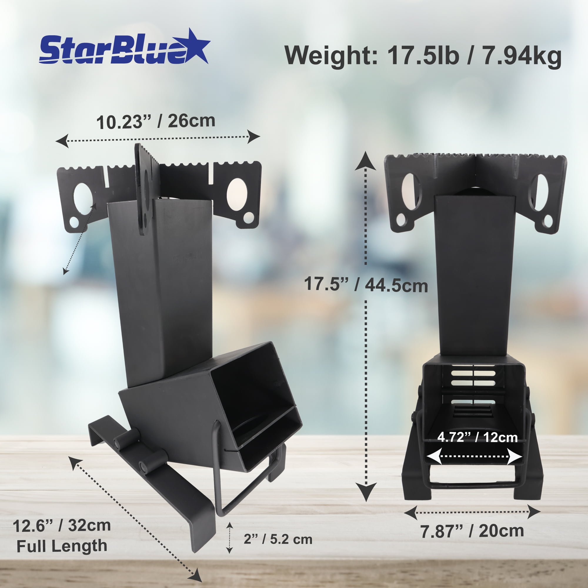 Collapsible Rocket Stove by StarBlue with FREE Carrying Bag