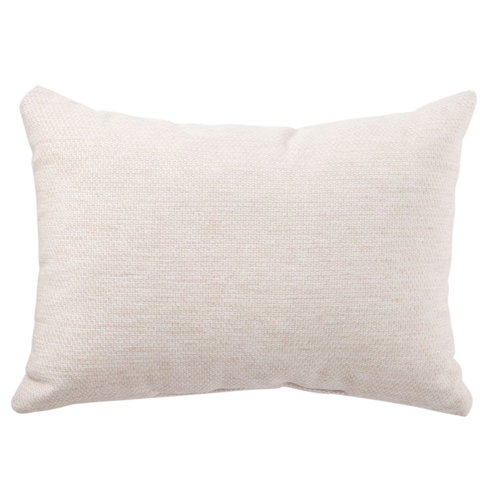 18" Cream White Solid Outdoor Patio Rectangular Throw Pillow Walmart