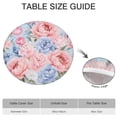thumbnail image 6 of Pioneer Flower Floral Print Pattern Round Fitted Tablecloth with Elastic Edge,Dining Table Cover Waterproof,Outdoor Round Tablecloth for Camping,Dining,Indoor and Outdoor, 6 of 7