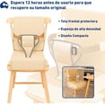 thumbnail image 3 of Asiento Elevador para Niños, Bluelander, Cojín para Silla, Antideslizante y Portátil con Correa de Seguridad, Crema, 3 of 5