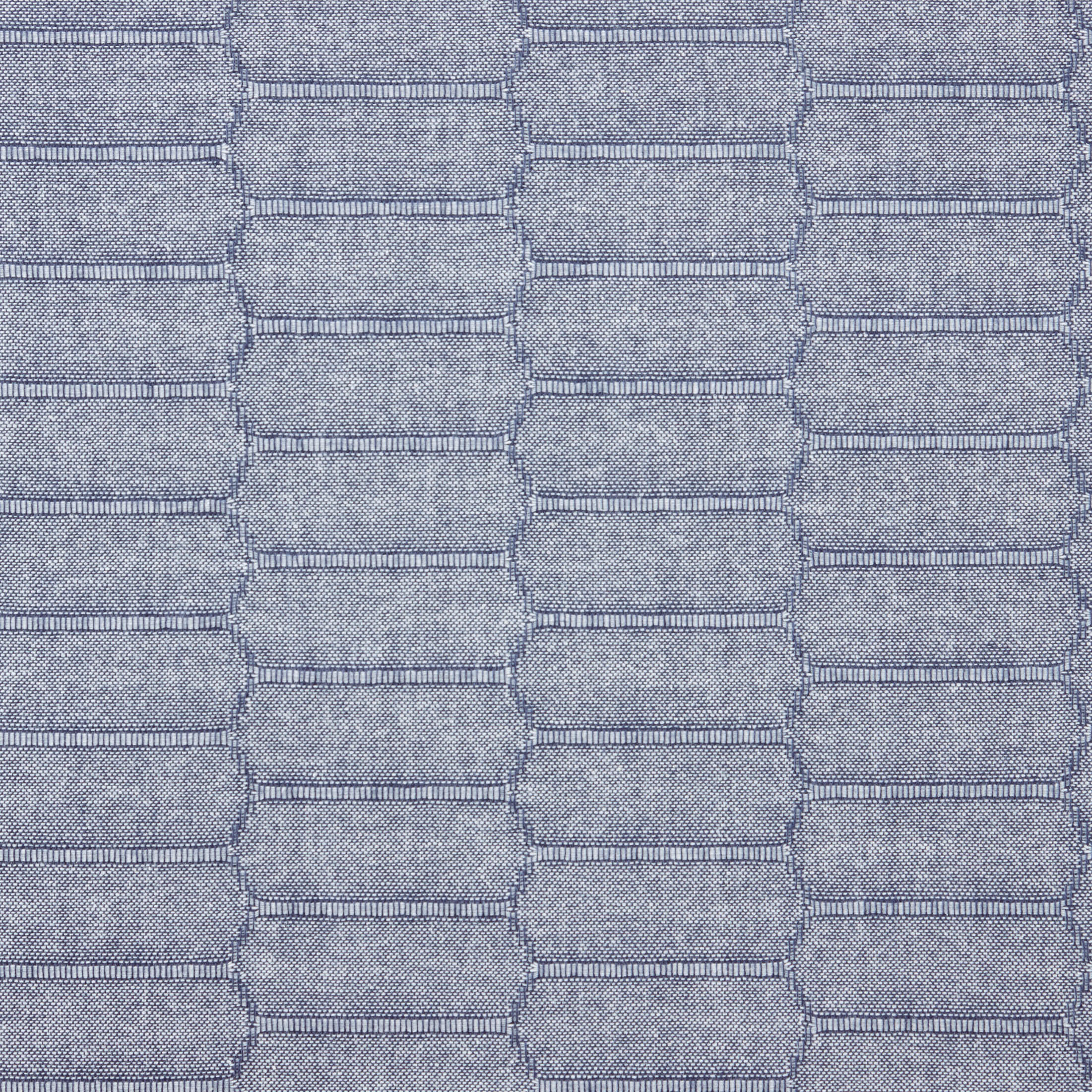 Martha Stewart Honeycomb Modern Farmhouse Reversible Fabric Placemat 4-Pack Set, Blue, 13"x17.5"