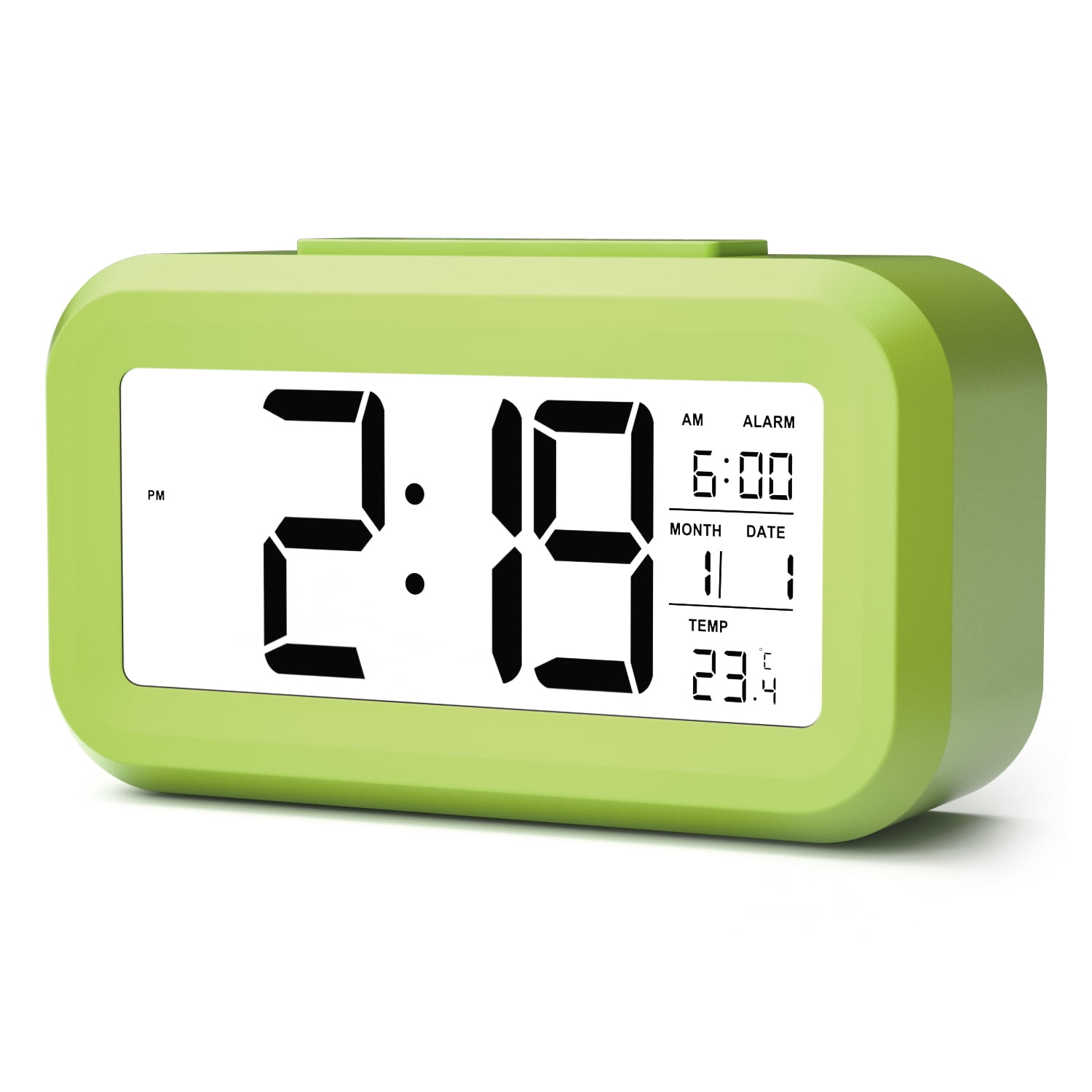 Mini Digital Backlight LED Display Table Alarm Clock Snooze Calendar Thermometer 