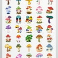 thumbnail image 4 of 35pcs-50pcs Colorful Mushroom Stickers Nature Stationery Stickers Fantasy PVC Stickers for Laptops Suitcases, 4 of 9