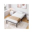 thumbnail image 1 of 16-pulgada heavy duty metal platform marco de cama para dormitorio, no necesita colchón base, fácil montaje, noise-free, negra, 1 of 9