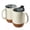 Beige, variant on Coffee Mugs, 15 oz Mug Set of 2, Large Ceramic Coffee Mug with Cork Bottom and Spill Proof Lid for Mom Dad, Big Mug for Latte Tea