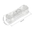 thumbnail image 3 of Uxcell Inline Cord Switch AC 250V 2A SPST Feed-Through Rocker Switch for Bedroom Table Lamp Desk Light Clear 2Pack, 3 of 5