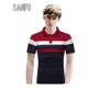 thumbnail image 3 of Sanfu®polo A Rayas De Tres Colores Playera Informal De Moda, 3 of 7