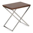 thumbnail image 2 of Kate and Laurel Laraway Folding Side Table, 20x14x20, Silver, 2 of 10